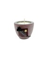 Bougie pot Discret bordeaux bronze - Orange sanguine